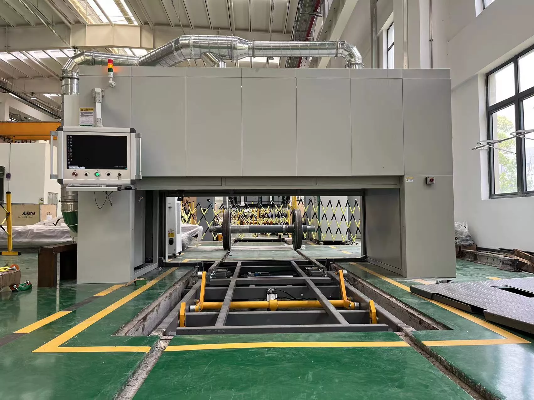 Fully automatic wheelset laser cleaning equipment